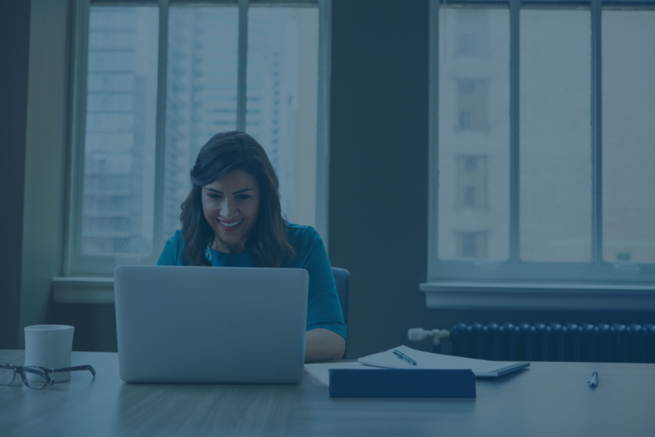 woman on computer